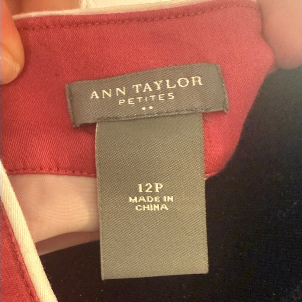 Ann Taylor Petites Red and White Apparel - Picture 3 of 8